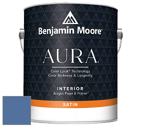 Benjamin Moore Aura 526 Waterborne Interior Satin Finish покрытие цвет NCS S 4040-R80B 