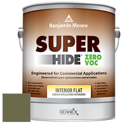 Benjamin Moore 355 Super Hide Zero Voc Interior Flat краска цвет 2144-10 Guacamole