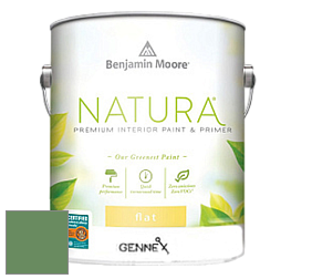 Benjamin Moore 514 Natura Interior Semi-Gloss Finish краска цвет 566 Bunker Hill Green