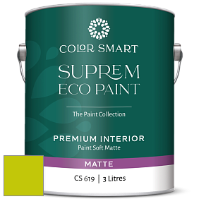 COLOR SMART CS 619 SUPREM ECO PAINT матовая краска цвет 2026-30 Snow Cone Green