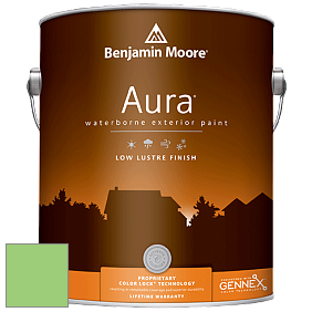 Benjamin Moore Aura 634 Waterborne Exterior Low Lustre Finish краска цвет 2032-40 Citrus Green