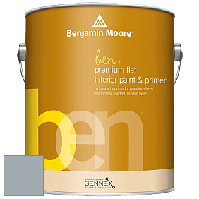Benjamin Moore Ben W625 Premium Interior Latex Flat краска цвет 2127-50 Pike's Peak Gray