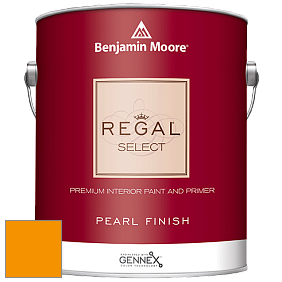 Benjamin Moore 550 Regal Select Waterborne Interior Pearl Finish краска цвет 2018-10 Orange Sky