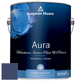 Benjamin Moore Aura 524 Waterborne Interior Eggshell Finish краска цвет 2065-10 Admiral Blue