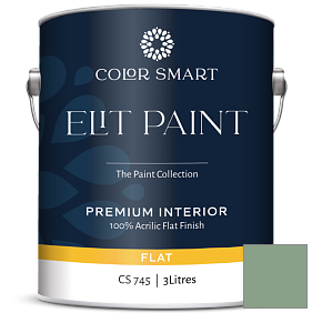 Краска COLOR SMART CS 745 ELIT PAINT глубокоматовая моющаяся краска цвет 628 Winchester Sage