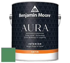 Benjamin Moore Aura 526 Waterborne Interior Satin Finish покрытие цвет NCS S 3050-G10Y 