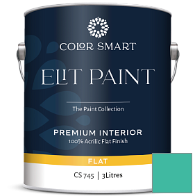 Краска COLOR SMART CS 745 ELIT PAINT глубокоматовая моющаяся краска цвет 657 Sea of Green