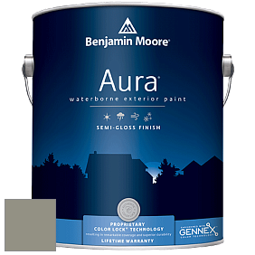 Benjamin Moore Aura 632 Waterborne Exterior Semi-Gloss Finish краска цвет 2140-40 Storm Cloud Gray