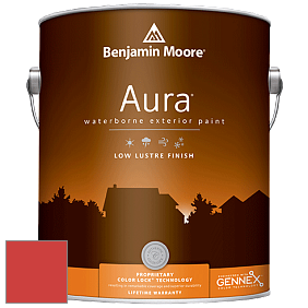 Benjamin Moore Aura 634 Waterborne Exterior Low Lustre Finish краска цвет 2011-10 Orange