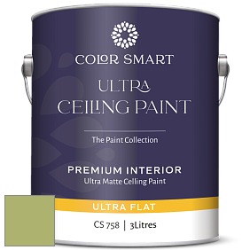 COLOR SMART CS 758 ULTRA CEILING PAINT ультраматовая краска цвет NCS S 2040-G50Y 