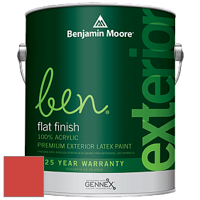 Benjamin Moore Ben 541 Waterborne Exterior Flat Finish краска цвет 2012-10 Tawny Day Lily