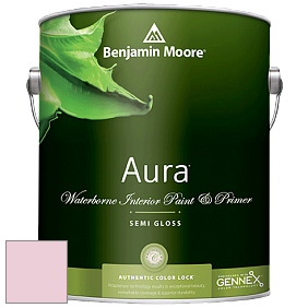 Benjamin Moore Aura 528 Waterborne Interior Semi-gloss Finish краска цвет 2081-60 Pink Lace