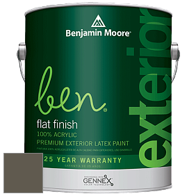 Benjamin Moore Ben 541 Waterborne Exterior Flat Finish краска цвет 2139-20 Dakota Woods Green