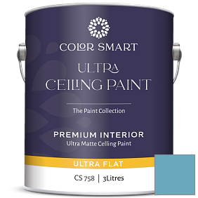 Краска COLOR SMART CS 758 ULTRA CEILING PAINT ультраматовая краска цвет 774 I've Got the Blues