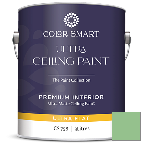 Краска COLOR SMART CS 758 ULTRA CEILING PAINT ультраматовая краска цвет 572 Branch Brook Green