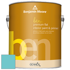 Benjamin Moore Ben W625 Premium Interior Latex Flat краска цвет NCS S 1040-B30G 