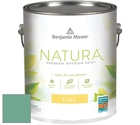 Benjamin Moore 512 Natura Interior Flat Finish матовая краска цвет 2040-40 Summer Basket Green