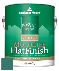 Benjamin Moore W105 Regal Select Exterior Paint-MoorLife Flat Finish краска цвет 2052-30 Tropical Turquoise