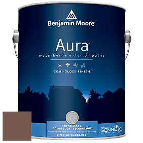 Benjamin Moore Aura 632 Waterborne Exterior Semi-Gloss Finish краска цвет 2097-30 Hedgehog Brown