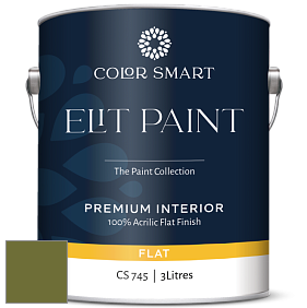 COLOR SMART CS 745 ELIT PAINT глубокоматовая моющаяся краска цвет NCS S 4550-G50Y 