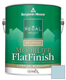Краска Regal Select Exterior Paint-MoorLife Flat Finish (W105) цвет 2062-60 Blue Hydrangea