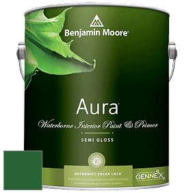 Benjamin Moore Aura 528 Waterborne Interior Semi-gloss Finish краска цвет RAL 6002 