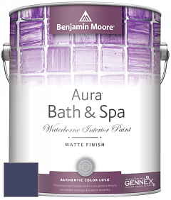 Benjamin Moore Aura 532 Bath & Spa Waterborne Interior Paint Matte Finish краска цвет 2067-10 Midnight Navy
