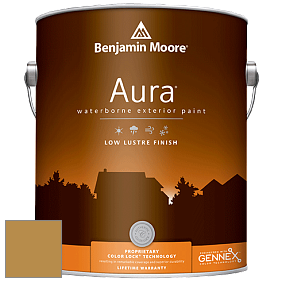 Benjamin Moore Aura 634 Waterborne Exterior Low Lustre Finish краска цвет 2152-20 Aztec Yellow