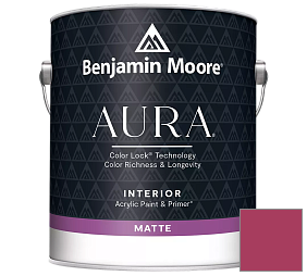 Краска Benjamin Moore Aura Interior Paint - Matte (522) цвет 2079-20 Blushing Red