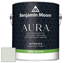 Benjamin Moore Aura 528 Waterborne Interior Semi-gloss Finish краска цвет 456 North Shore Green