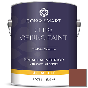 Краска COLOR SMART CS 758 ULTRA CEILING PAINT ультраматовая краска цвет 2174-10 Toasted Chestnut