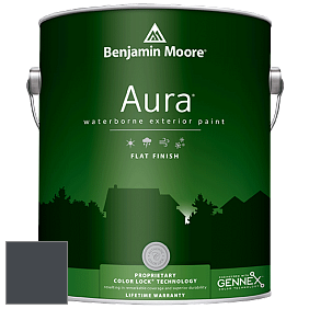 Benjamin Moore Aura 629 Waterborne Exterior Flat Finish краска цвет 2129-20 Soot