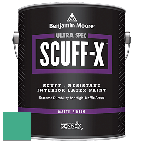 Benjamin Moore 484 Ultra Spec SCUFF-X Interior Matte Finish краска цвет NCS S 2050-B90G 