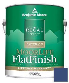 Краска Regal Select Exterior Paint-MoorLife Flat Finish (W105) цвет 2066-10 Blue