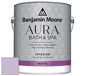 Benjamin Moore Aura 532 Bath & Spa Waterborne Interior Paint Matte Finish краска цвет 1389 Wishing Well