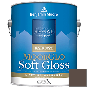 Краска Regal Select Exterior Paint-Moor GloSoft Gloss Finish (W096) цвет 2109-10 Classic Brown
