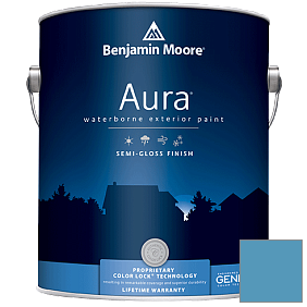 Краска Aura Waterborne Exterior Semi-Gloss Finish (632) цвет 2061-40 Electric Blue