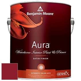 Benjamin Moore Aura 526 Waterborne Interior Satin Finish покрытие цвет RAL 3003 