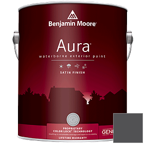 Краска Aura Waterborne Exterior Satin Finish (631) цвет 2124-10 Wrought Iron