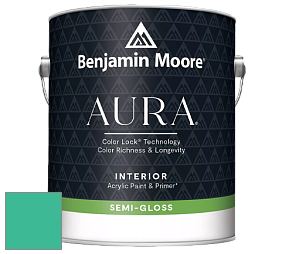 Benjamin Moore Aura 528 Waterborne Interior Semi-gloss Finish краска цвет 615 Mayan Green