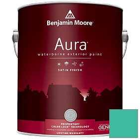 Краска Aura Waterborne Exterior Satin Finish (631) цвет 657 Sea of Green