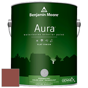 Benjamin Moore Aura 629 Waterborne Exterior Flat Finish краска цвет 2091-30 Deep Poinsettia