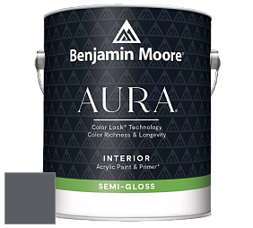 Benjamin Moore Aura 528 Waterborne Interior Semi-gloss Finish краска цвет 2125-20 Deep Space