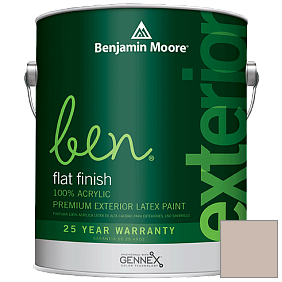 Краска Ben Waterborne Exterior Flat Finish (541) цвет 990 Hampshire Taupe
