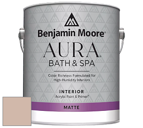 Benjamin Moore Aura 532 Bath & Spa Waterborne Interior Paint Matte Finish краска цвет NCS S 2010-Y60R 