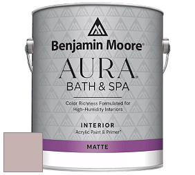 Benjamin Moore Aura 532 Bath & Spa Waterborne Interior Paint Matte Finish краска цвет AF-610 