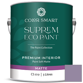 Краска COLOR SMART CS 619 SUPREM ECO PAINT матовая краска цвет 1384 Carolina Plum