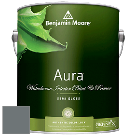 Benjamin Moore Aura 528 Waterborne Interior Semi-gloss Finish краска цвет NCS S 6005-B20G 