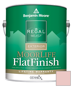 Краска Regal Select Exterior Paint-MoorLife Flat Finish (W105) цвет 1290 Fantasy Pink