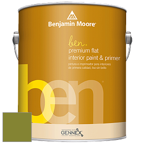 Benjamin Moore Ben W625 Premium Interior Latex Flat краска цвет NCS S 3065-G50Y 
